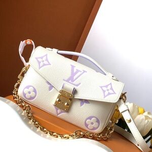 Louis Vuitton White and Lavender Crossbody Bag